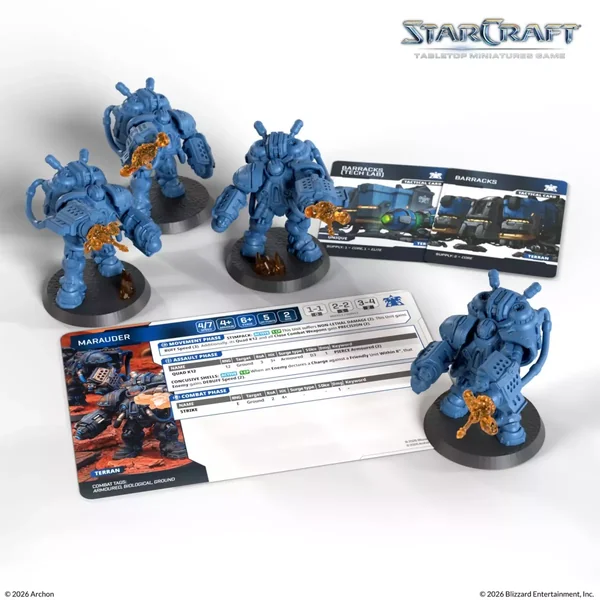 StarCraft - Tabletop Miniatures Game - Marauder - Terran Expansion Set - Version Anglaise