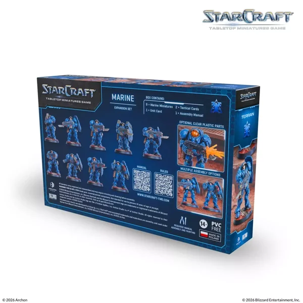 StarCraft - Tabletop Miniatures Game - Marine - Terran Expansion Set - Version Anglaise