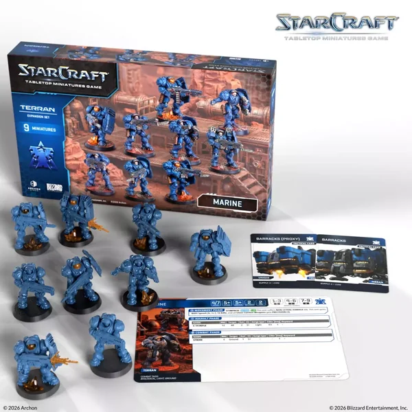 StarCraft - Tabletop Miniatures Game - Marine - Terran Expansion Set - Version Anglaise