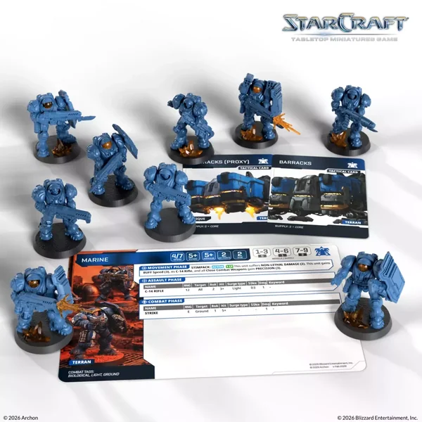 StarCraft - Tabletop Miniatures Game - Marine - Terran Expansion Set - Version Anglaise