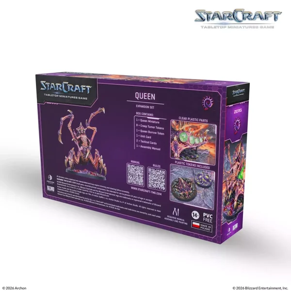 StarCraft - Tabletop Miniatures Game - Queen - Zerg Expansion Set - Version Anglaise