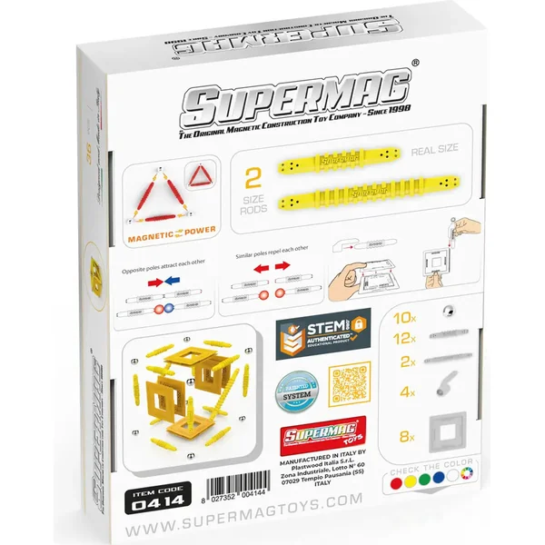 SUPERMAG ensemble de construction magnétique Géométrie 36 pièces