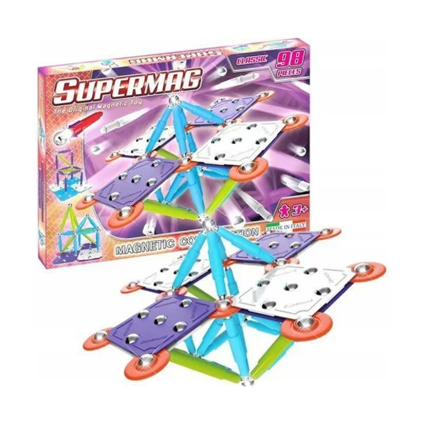 SUPERMAG jeu de construction magnétique Classic trendy 98 pièces