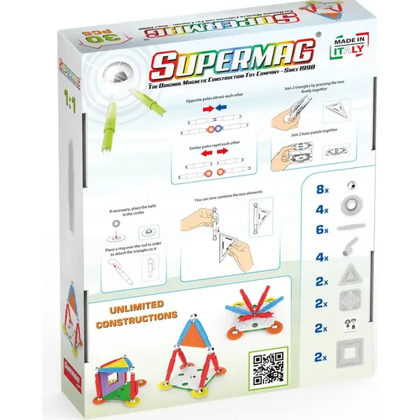 SUPERMAG jeu de construction magnétique Maison 30pcs