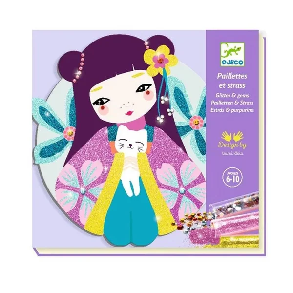 Tableaux paillettes et strass Onnanoko - Djeco