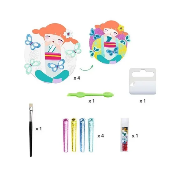 Tableaux paillettes et strass Onnanoko - Djeco