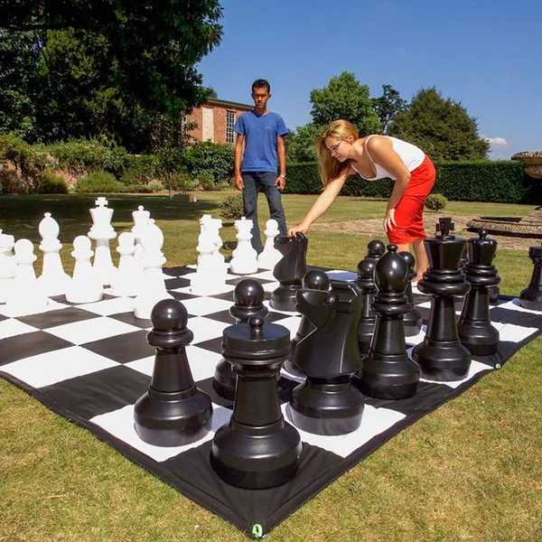 Tapis d'Echecs et Dames XXL en Nylon - 264 cm