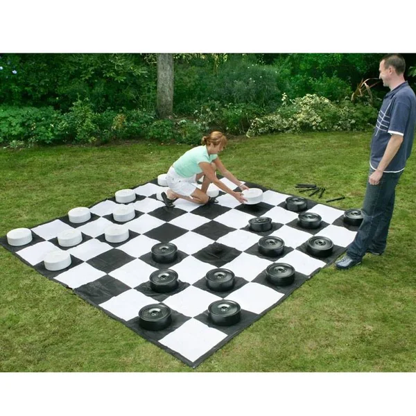 Tapis d'Echecs et Dames XXL en Nylon - 264 cm
