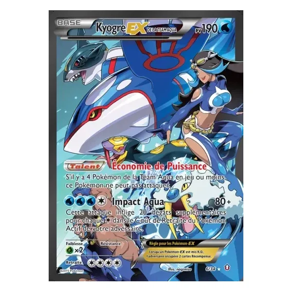 Team Aqua’s Kyogre EX – Double Danger – 006/034