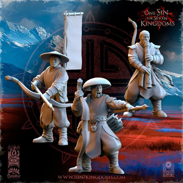 The Beholder Miniatures - Astarii - Commandement Archers Paysans