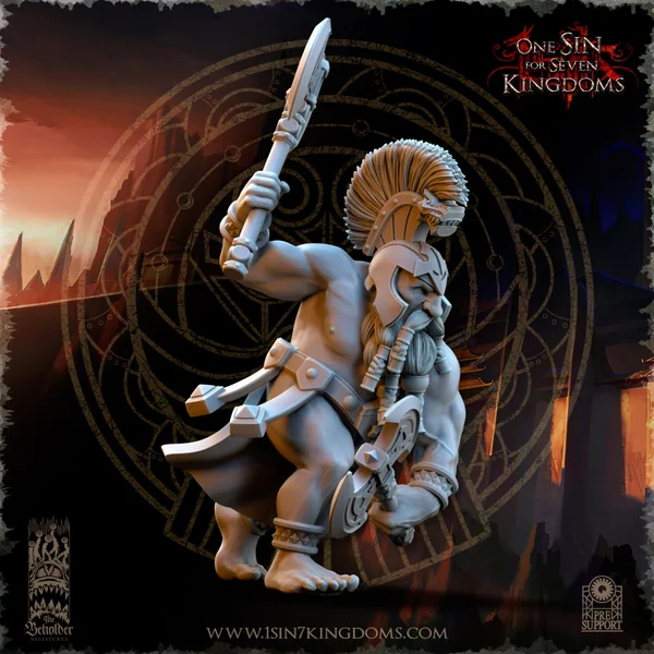 The Beholder Miniatures - Nains - Lanceur de Hache