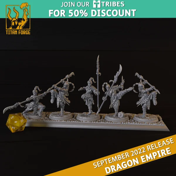 Titan Forge – Dragon Empire – Monks Halebardes