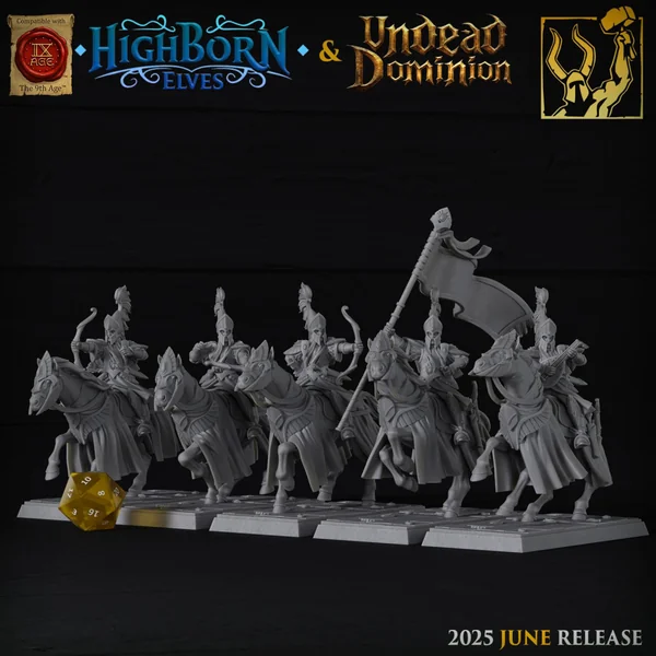Titan Forge – Highbornes Elves – Light Cavalry with EMC