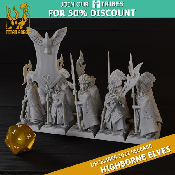 Titan Forge – Highbornes Elves – Royal Guards