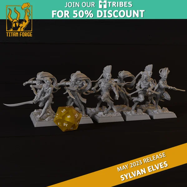Titan Forge – Sylvans Elves – 5x Blade Dancers