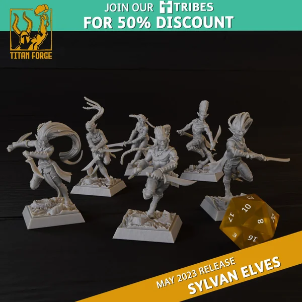 Titan Forge – Sylvans Elves – 5x Blade Dancers