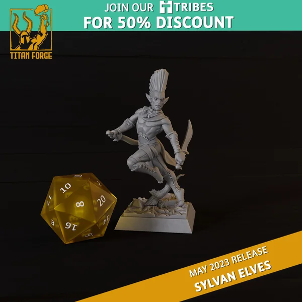 Titan Forge – Sylvans Elves – 5x Blade Dancers