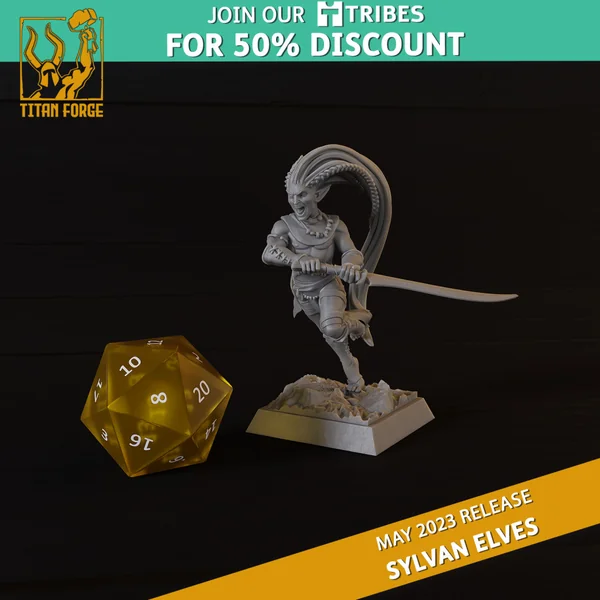 Titan Forge – Sylvans Elves – 5x Blade Dancers
