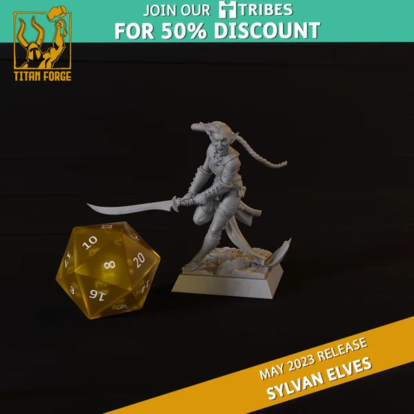 Titan Forge – Sylvans Elves – 5x Blade Dancers