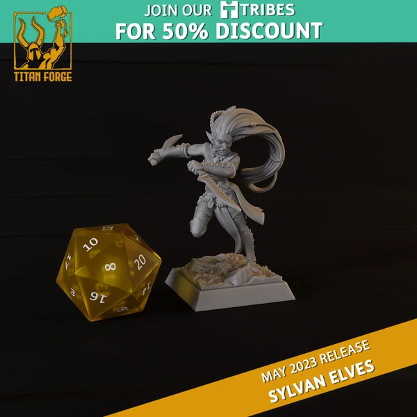 Titan Forge – Sylvans Elves – 5x Blade Dancers