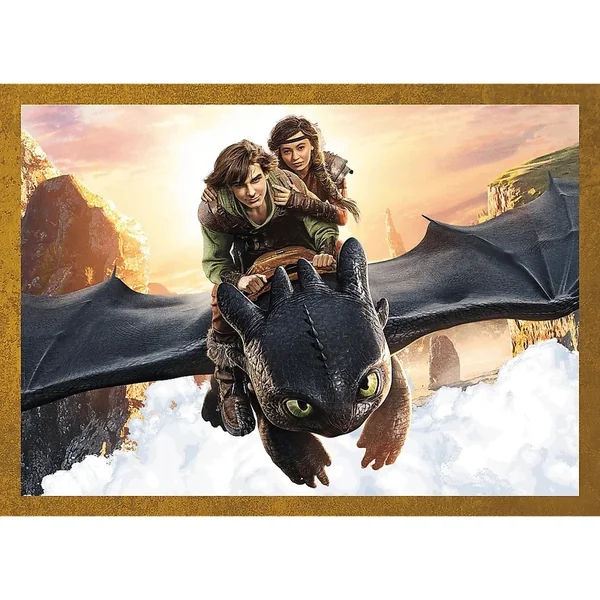 Trefl Puzzle 4v1 Jours de dragon / Dragons