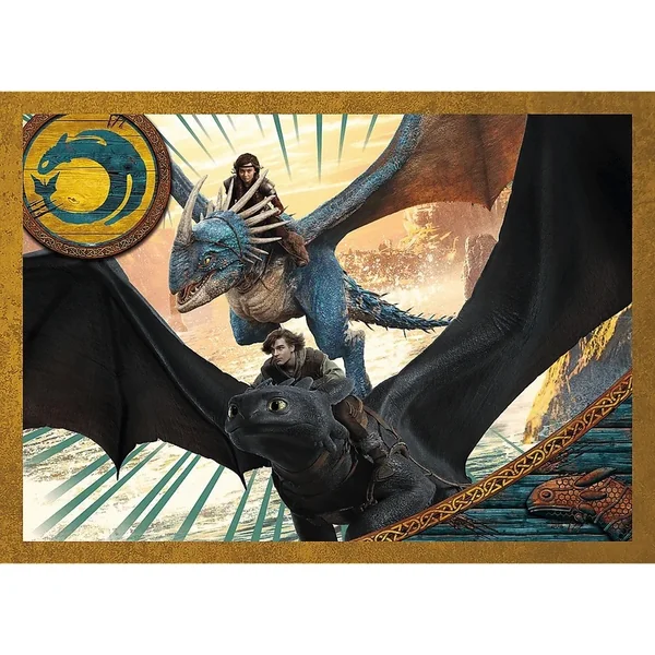 Trefl Puzzle 4v1 Jours de dragon / Dragons