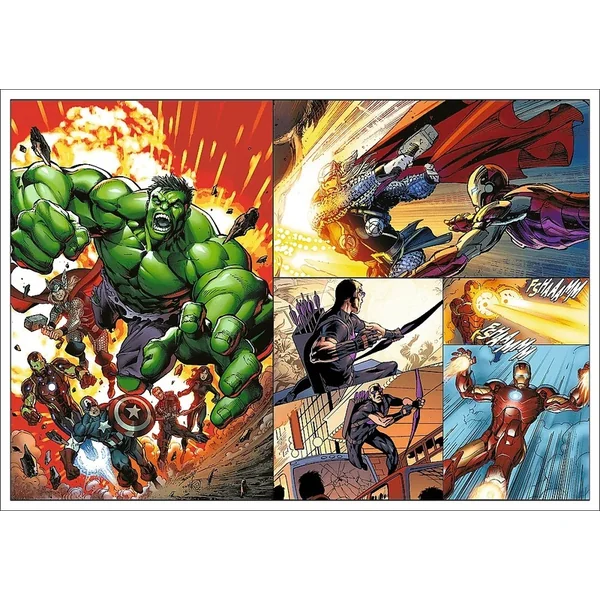 Trefl Puzzle Marvel 4 x 250 pièces Jours héroïques
