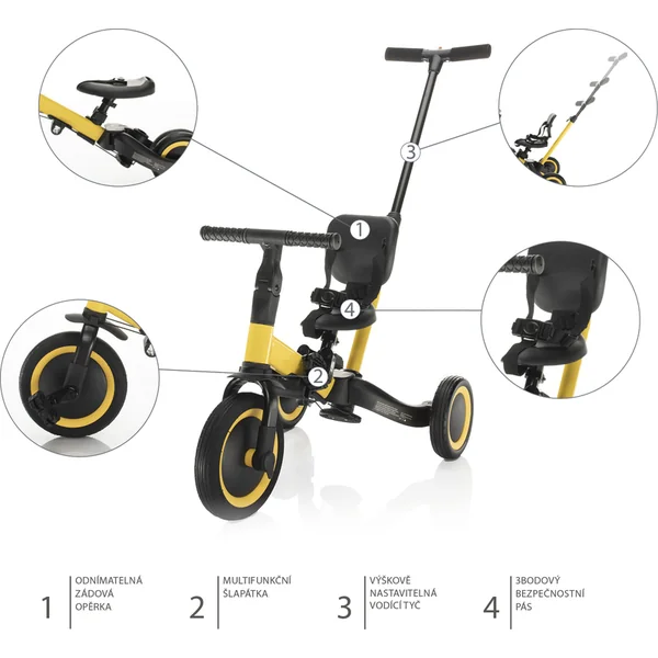Tricycle 3 en 1, Quartz Rose