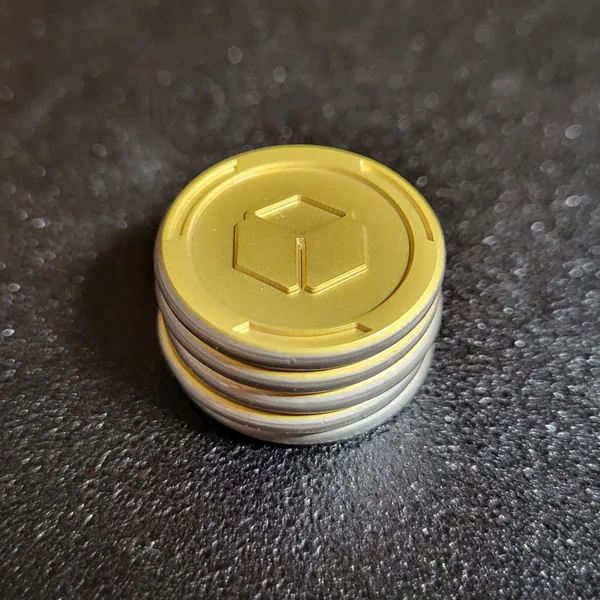 Twilight Imperium - Ensemble de jetons métalliques recto/verso pour marchandises et biens commerciaux - Mat