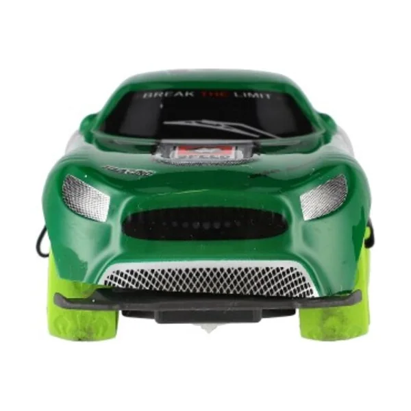 Voiture RC de course 2,4 GHz en plastique 12 cm à piles avec lumière verte