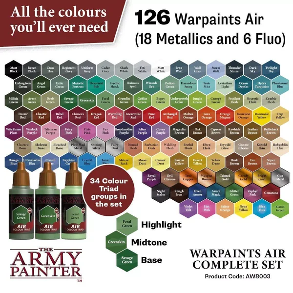 Warpaints Air : Complete Set - Peinture
