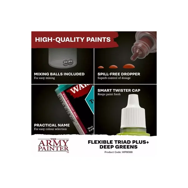 Warpaints Fanatic : Deep Green Flexible Triad PLUS+