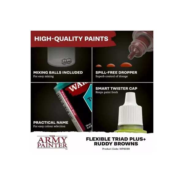 Warpaints Fanatic : Ruddy Browns Flexible Triad PLUS+