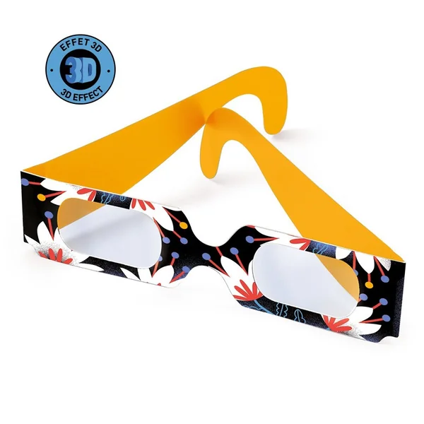 Wizzy'Puzzle 50 pcs Le saut du tigre + Lunettes 3D - Djeco