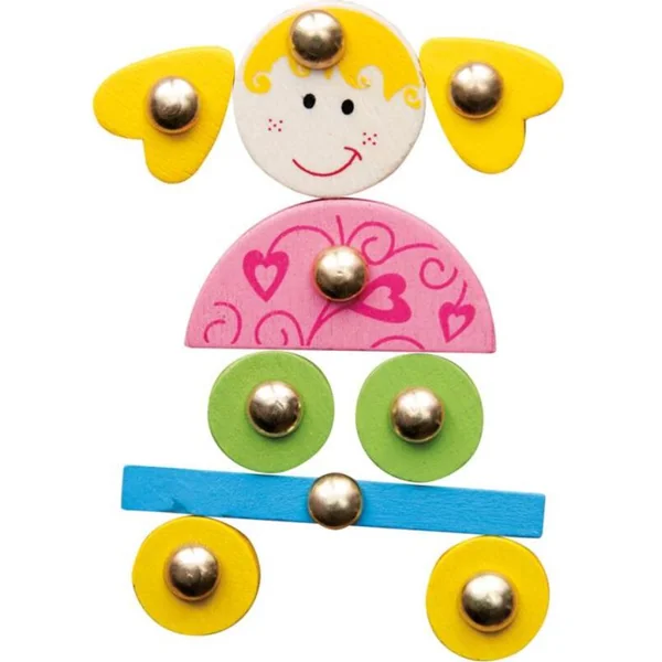 Woody Planche avec formes à clouer-rose 91101