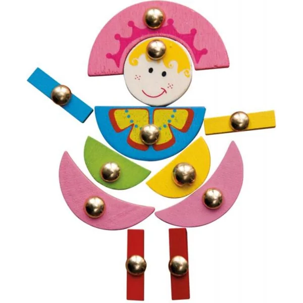 Woody Planche avec formes à clouer-rose 91101