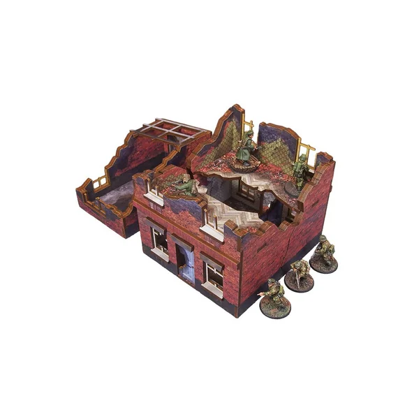 WW2 Ostfront Stalingrad - Small House with Garage