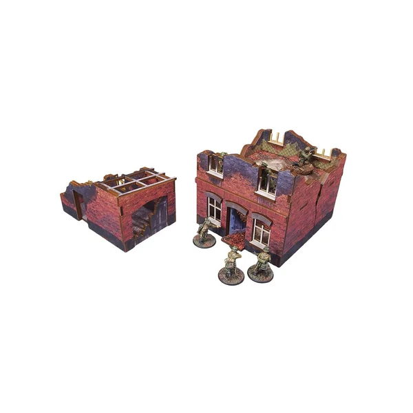 WW2 Ostfront Stalingrad - Small House with Garage