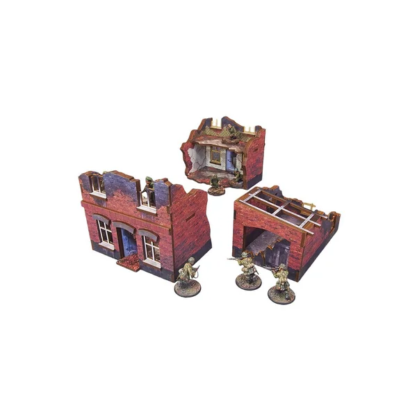 WW2 Ostfront Stalingrad - Small House with Garage