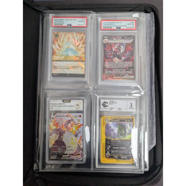 ZIP BINDER CARTES GRADÉES ET BOOSTER – NOIR