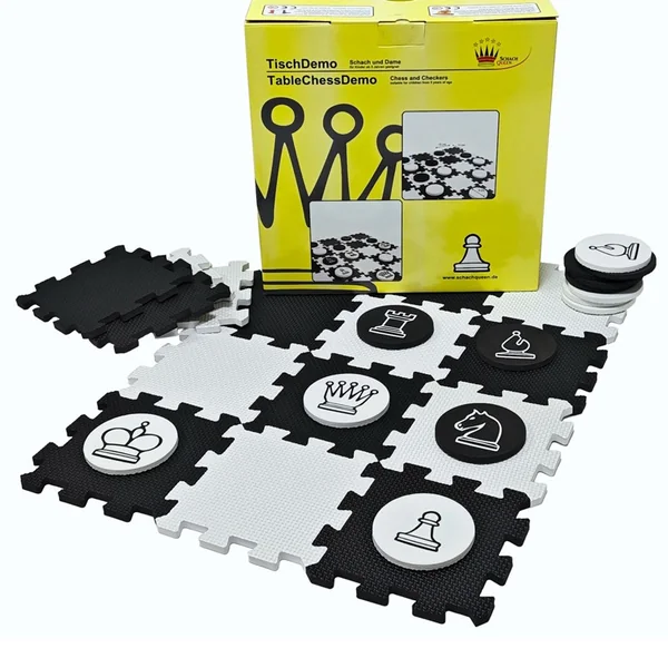 Échecs et dames d'extérieur - Dalles clipsables - 120cm